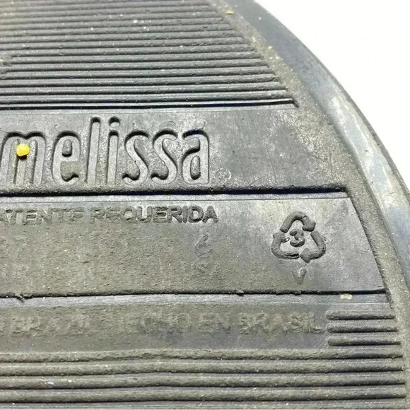 MELISSA Queen black ballet bow flats size 6 - Picture 7 of 7